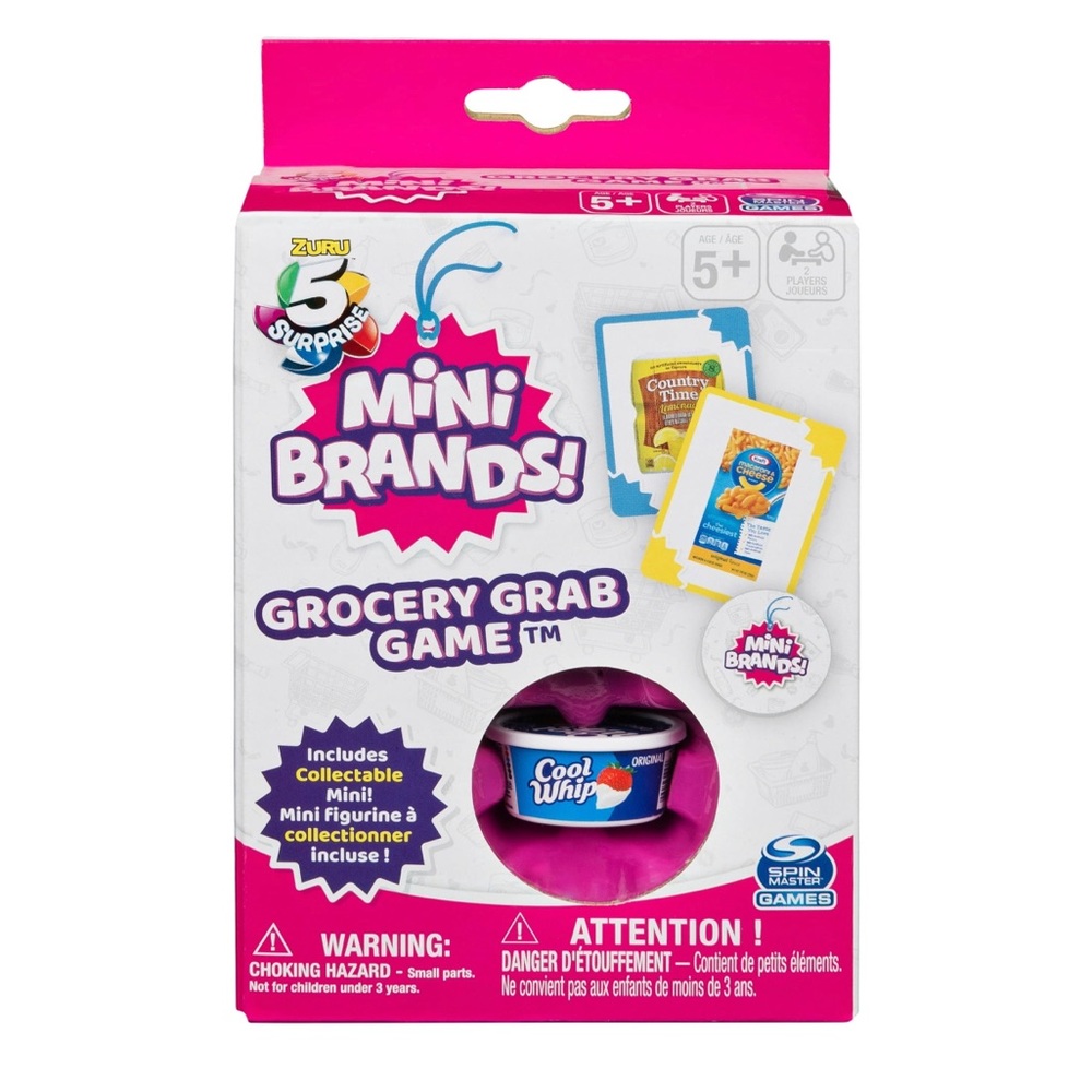 Mini Brands, Collectable Grocery Grab Card Game, Kids Aged 5 and up